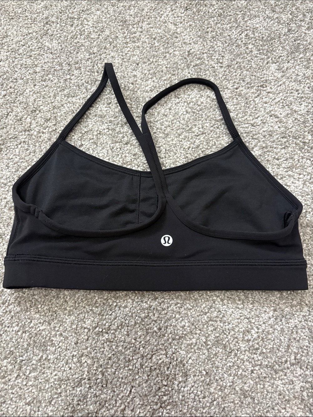 Lululemon Flow Y Bra Nulu *Light Support, A–C Cups In Black - Picture 3 of 4